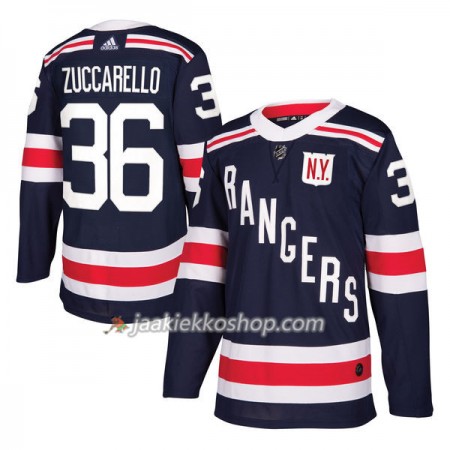 Miehille NHL New York Rangers Pelipaita Mats Zuccarello 36 2018 Winter Classic Adidas Laivastonsininen Authentic